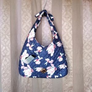 Nanette Lepore Washable Knot Hobo Navy Blossom